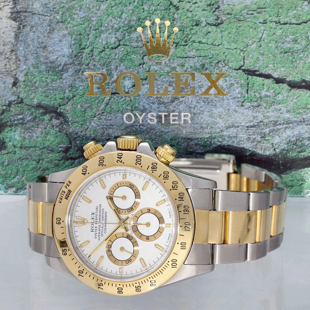 Pre-owned Boxed Rolex Daytona 16523 1999 40mm White Watch