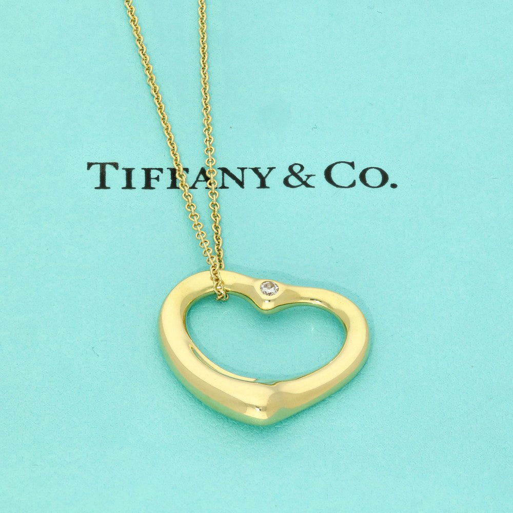 Pre-loved 18ct Gold Tiffany Elsa Peretti Open Heart Diamond