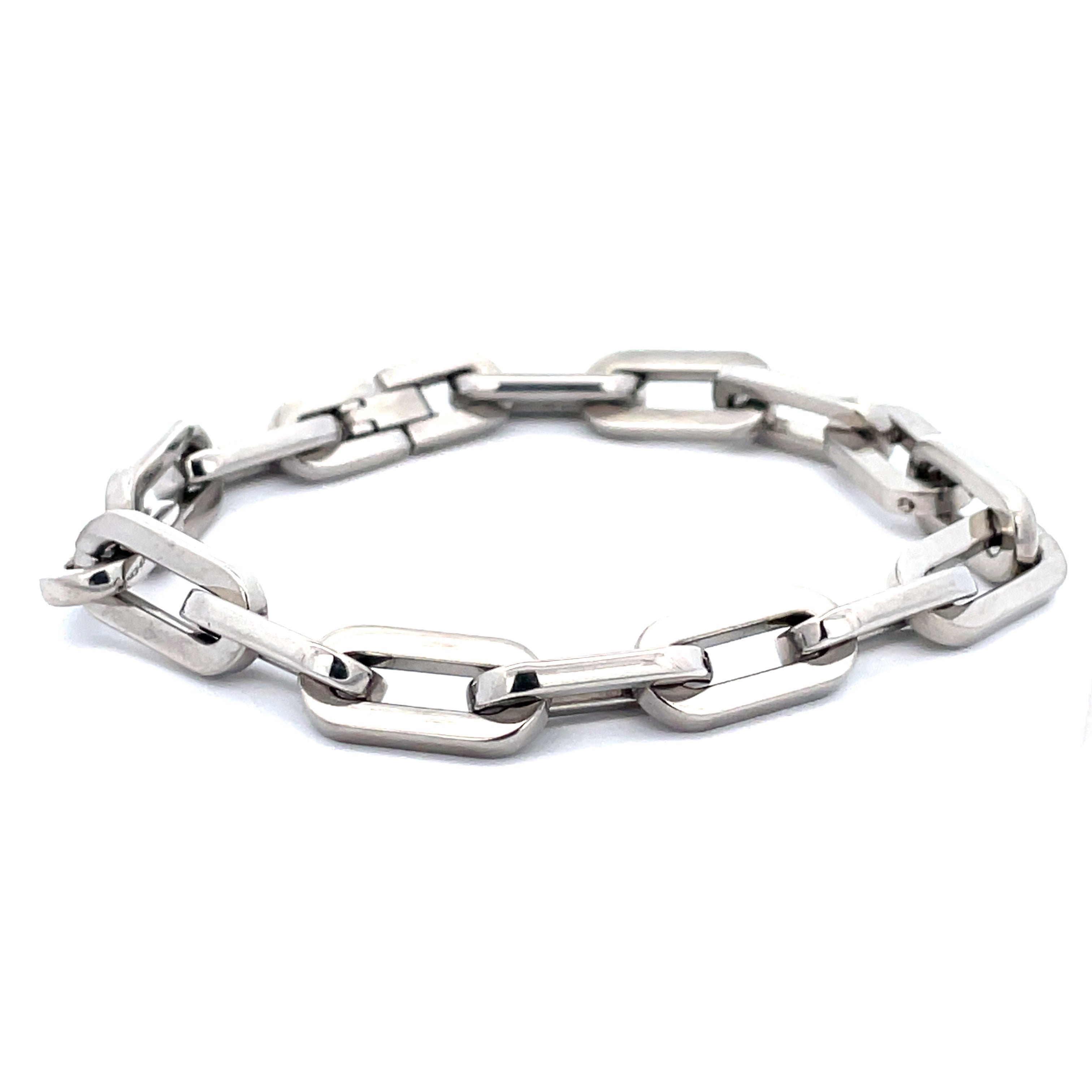 Steel on sale link bracelet