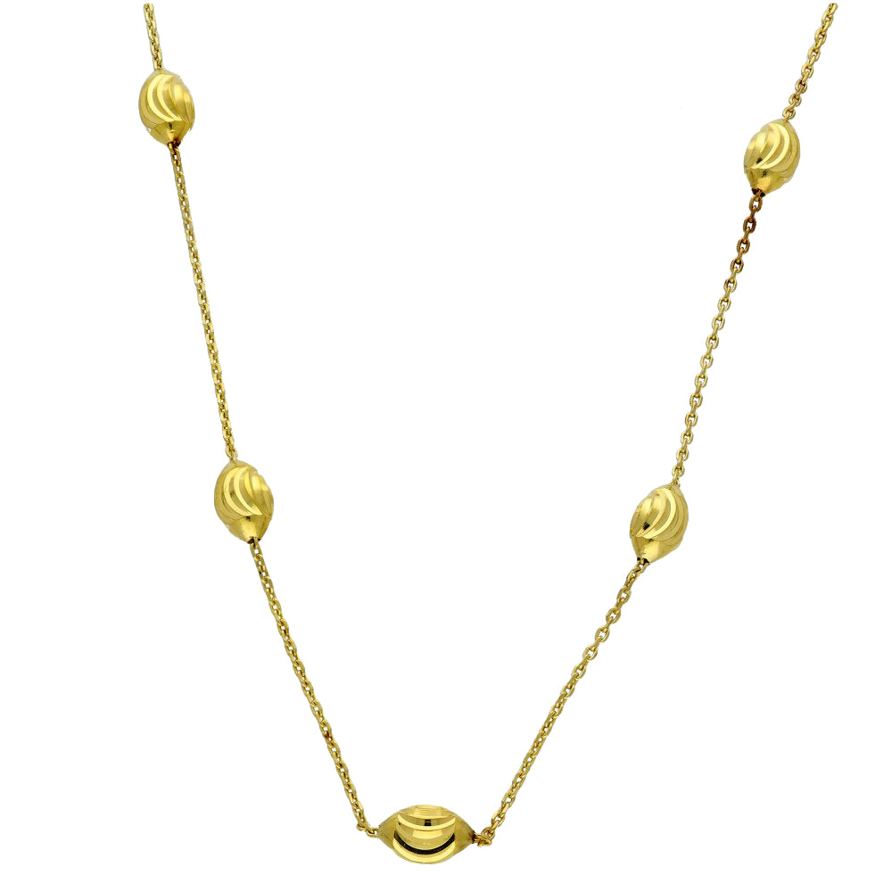 Pre-loved Links of London 80cm Gold Vermeil Beaded Necklace