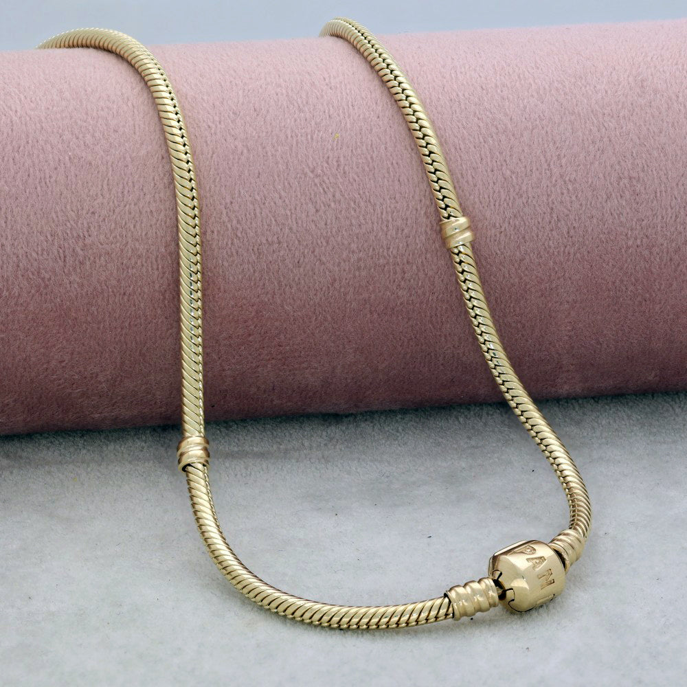 Pandora Moments Pandora 14k Gold Charm Necklace Pre-loved Solid