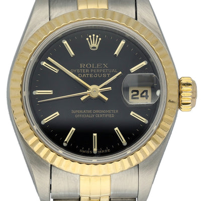 Pre-owned Ladies Rolex bi-metal 26mm Date-Just 79173 2002 Watch