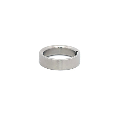 6mm Stainless Steel Tension Set Princess Cut Diamond Ring Size N 1/2