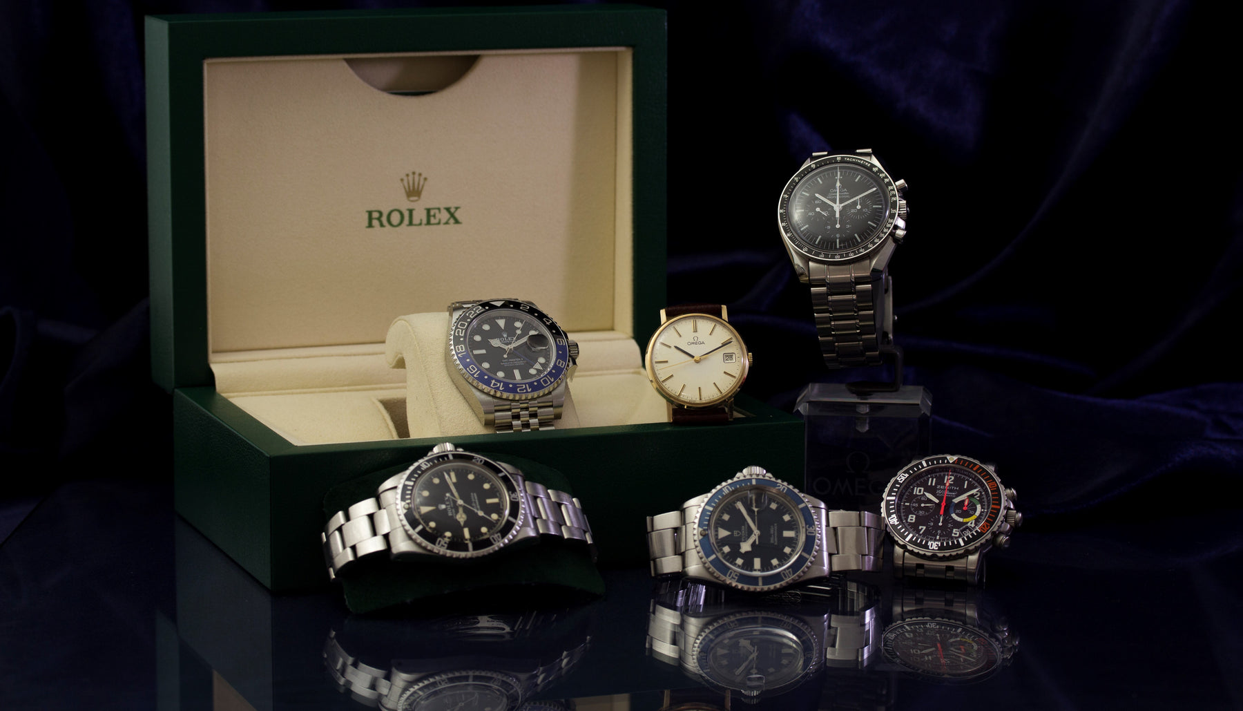 Selection of pre-owned men's watches