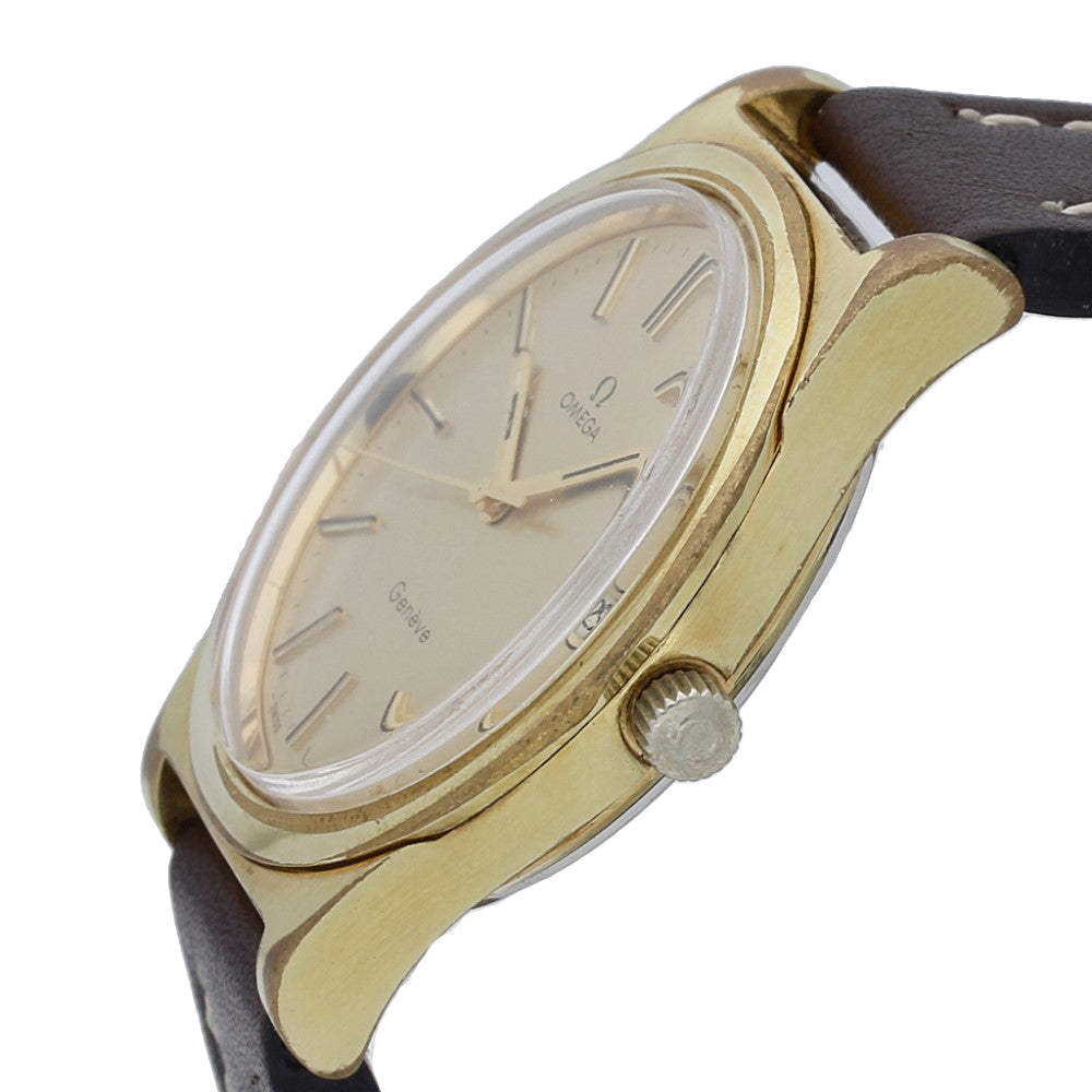 Pre-owned Omega Geneve Automatic Gold Plated Date