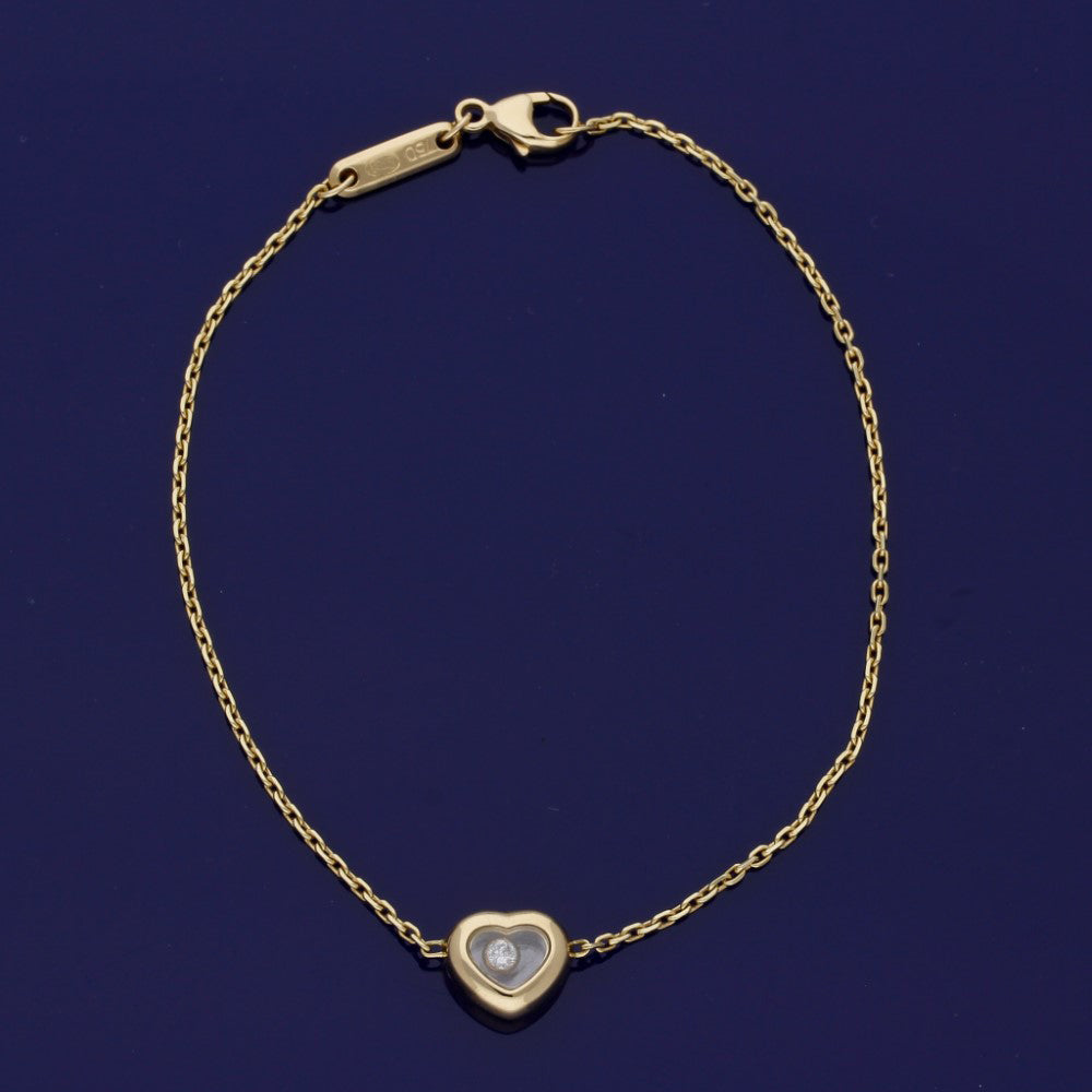 Pre-loved Chopard Happy Diamonds  18ct Yellow Gold Bracelet