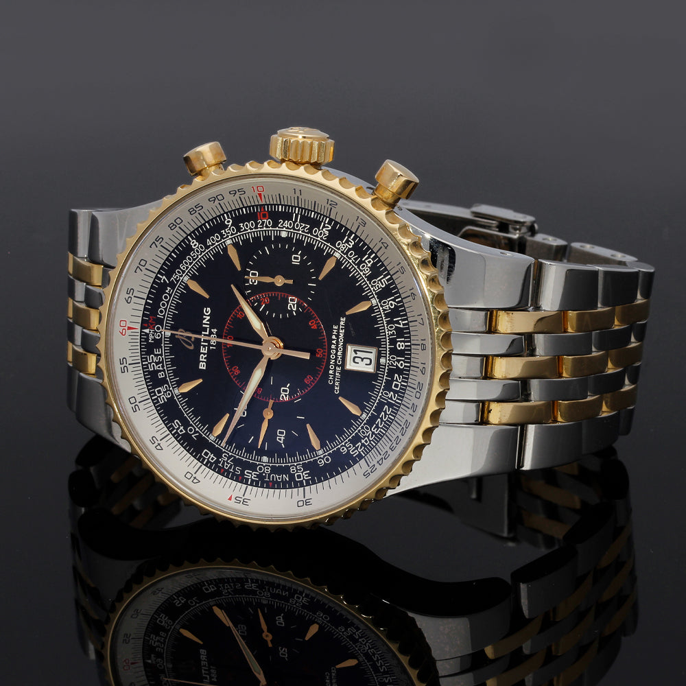 Pre-owned Breitling Mont Brilliant Two Tone 2010 Automatic C23340/B879 Box and Papers
