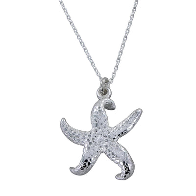 Reeves & Reeves Silver Large Starfish Necklace JC47