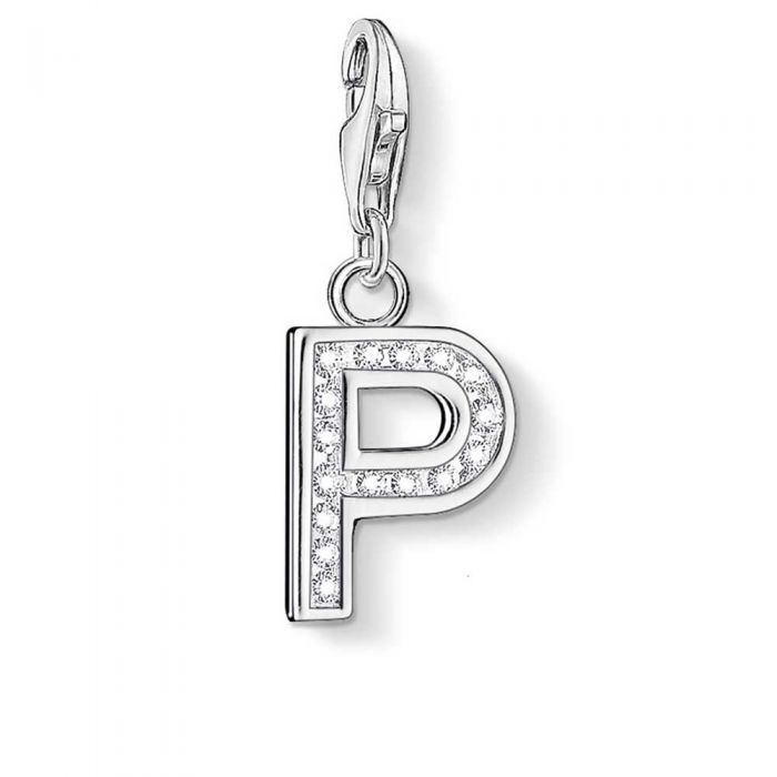 Thomas Sabo Gold Plated Cubic Zirconia Letter N Charm 1977-414-14