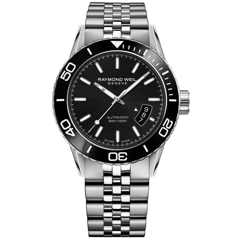 Raymond Weil Men's Freelancer Automatic Diver Bracelet Watch, 2760