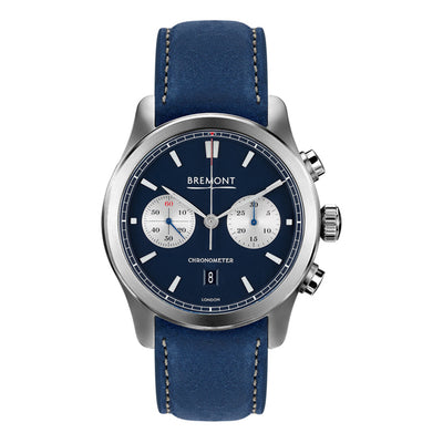 Gentlemen's Bremont ALT1-C Stainless Steel Automatic Chronograph Blue Nubuck Strap Watch, ALT1-C/BL