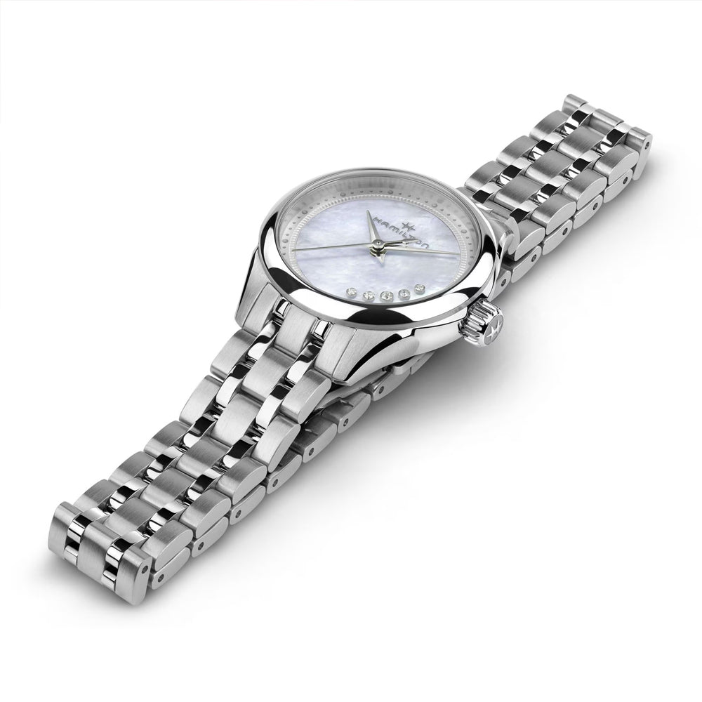 Hamilton Jazzmaster Lady Quartz Watch Pearl Dial 26mm H32111190