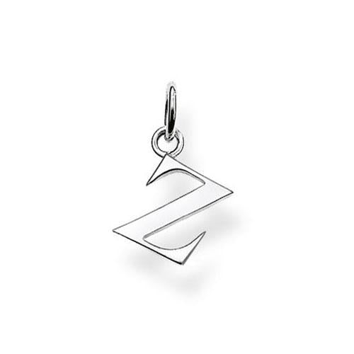 Thomas Sabo Sterling Silver 'Z' Initial Pendant PE613-001-12
