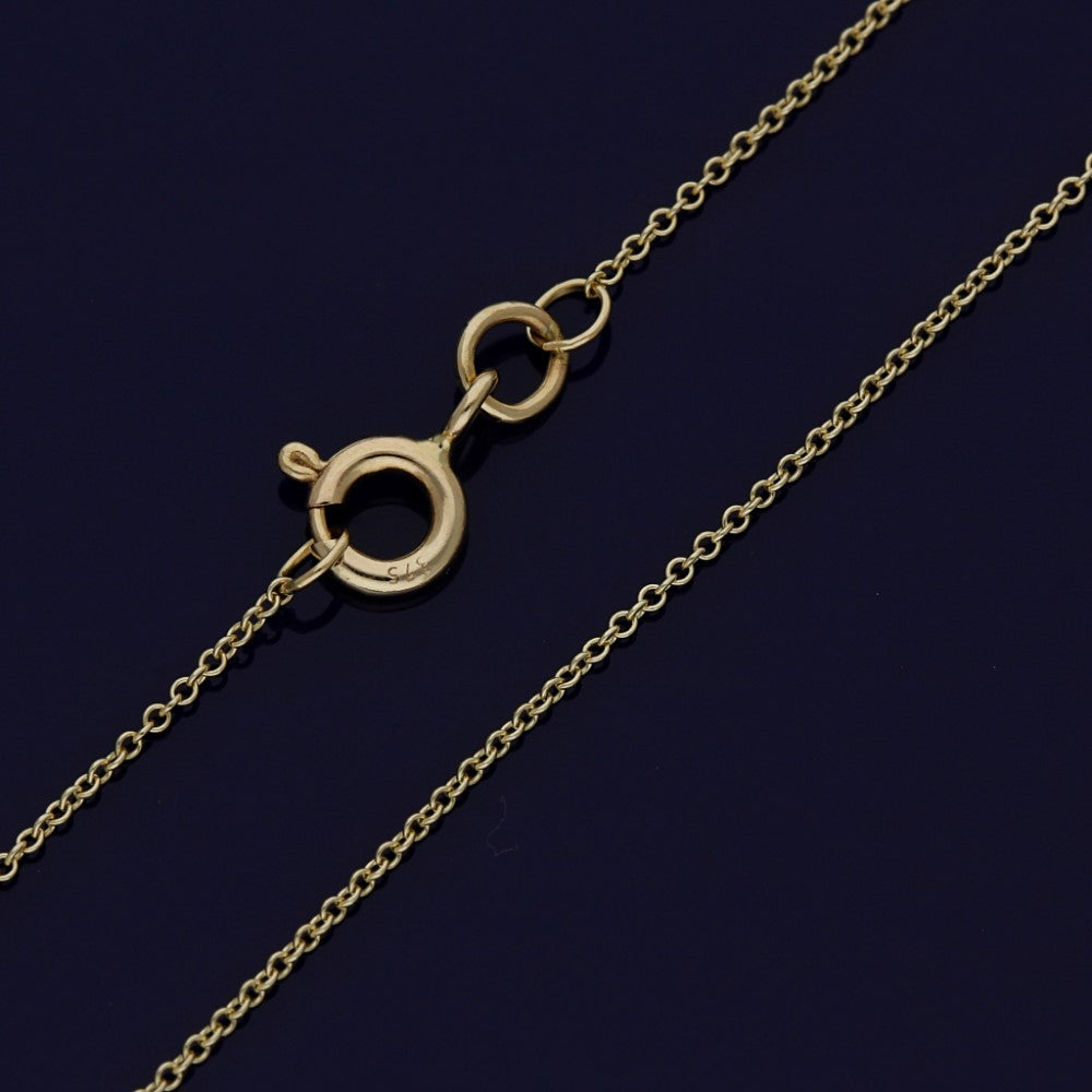 9ct Yellow Gold Close Trace Chain -  16"