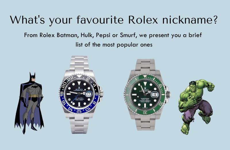Rolex nicknames in daily life - GoldArts