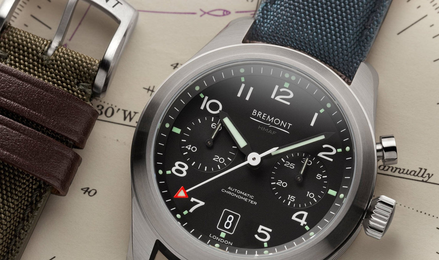 Close up of Bremont watch at Gold Arts Chichester