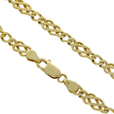 Pre-owned 9ct Yellow Gold Celtic Link Chain Necklace 24"