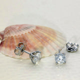 9ct White Gold Laboratory-Grown Diamond Stud Earrings 1.50ct