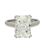 Platinum Laboratory-Grown 5ct Radiant Cut Diamond Solitaire Ring