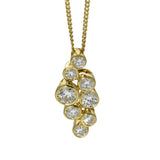 18ct Yellow Gold 0.49ct Diamond Bubble Pendant