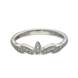 Platinum 0.12ct Total Diamond Tiara Ring