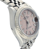 Pre-Owned Rolex Datejust 279174 2021 28mm Pink Dial Watch