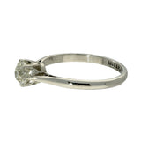 Vintage 18ct and Platinum 0.89ct Old Cut Diamond Solitaire Engagement Ring