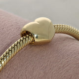 Pre-loved Pandora 14ct Yellow Gold Heart Charm