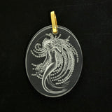 Pre-loved Lalique Crystal Naiade Pendant - Discontinued