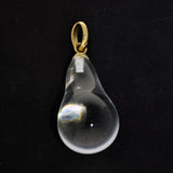 Pre-loved Lalique Clear Crystal Teardrop Pendant - Discontinued