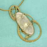 Pre-loved Lalique Clear Crystal Bucolique Pendant - Discontinued
