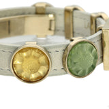 Pre-loved Lalique Charm Crystal and Leather Bracelet - Discontinued