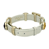 Pre-loved Lalique Charm Crystal and Leather Bracelet - Discontinued
