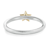 886 The Royal Mint - 886 Shooting Star Band Ring in Silver and 9ct Yellow Gold