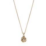 886 The Royal Mint - 886 Tutamen Knot Pendant with 18' Chain in 9ct Yellow Gold