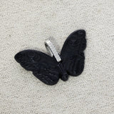 Lalique Talisman Butterfly Pendant Black Crystal 10336500