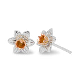 Clogau Nature's Wonder Sterling Silver Daffodil Stud Earrings - SDSE