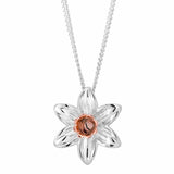 Clogau Nature's Wonder Sterling Silver Daffodil Pendant - 3SDP3