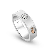 Clogau Insignia Sterling Silver Band Ring with Topaz 3SINS841