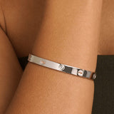 Clogau Insignia Sterling Silver Bangle with Topaz 3SINS842