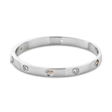 Clogau Insignia Sterling Silver Bangle with Topaz 3SINS842
