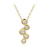 9ct Yellow Gold 0.15ct Diamond Bubble Journey Pendant