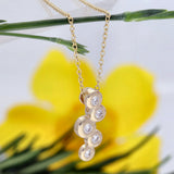 9ct Yellow Gold 0.15ct Diamond Bubble Journey Pendant