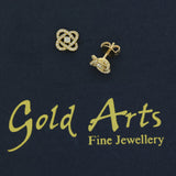 18ct Yellow Gold 0.30ct Diamond Knot Stud Earrings