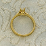 18ct Yellow Gold 0.50ct G SI1 Certificated Oval Cut Diamond Solitaire Ring