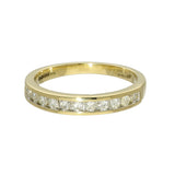 18ct Yellow Gold 0.33ct Diamond Channel Set Half Eternity Ring