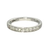 18ct White Gold 0.33ct Diamond Channel Set Half Eternity Ring
