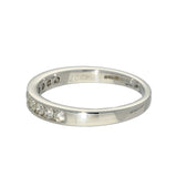 18ct White Gold 0.33ct Diamond Channel Set Half Eternity Ring