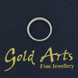18ct White Gold 0.33ct Diamond Channel Set Half Eternity Ring