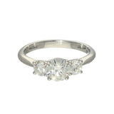 18ct White Gold 1.29ct Laboratory-Grown Diamond Round Trilogy Ring